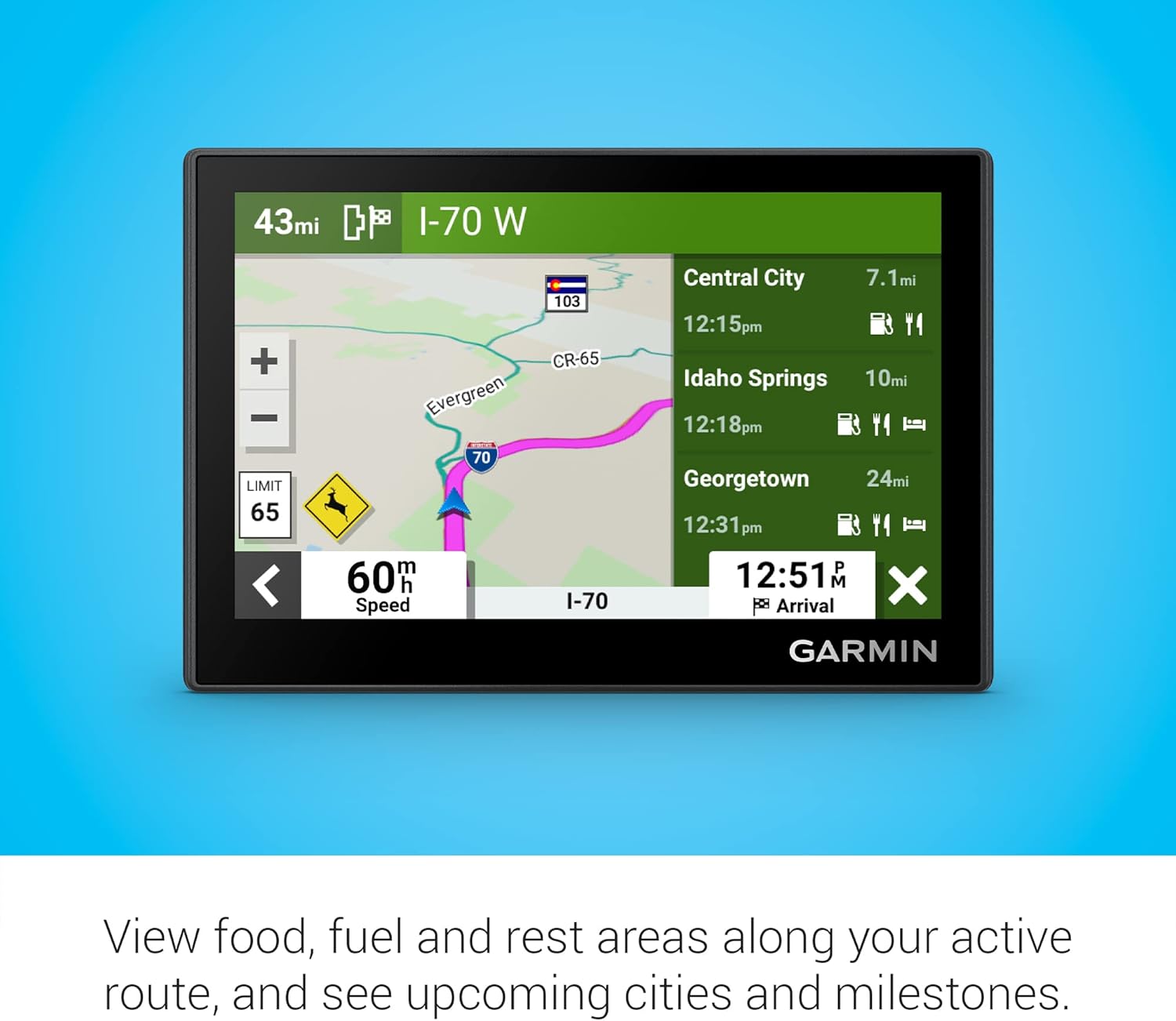Garmin Drive™ 53 with Traffic, GPS Navigator, High-Resolution Touchscreen, Simple On-Screen Menus and Easy-to-See Map, Driver and Traffic Alerts - Image 5