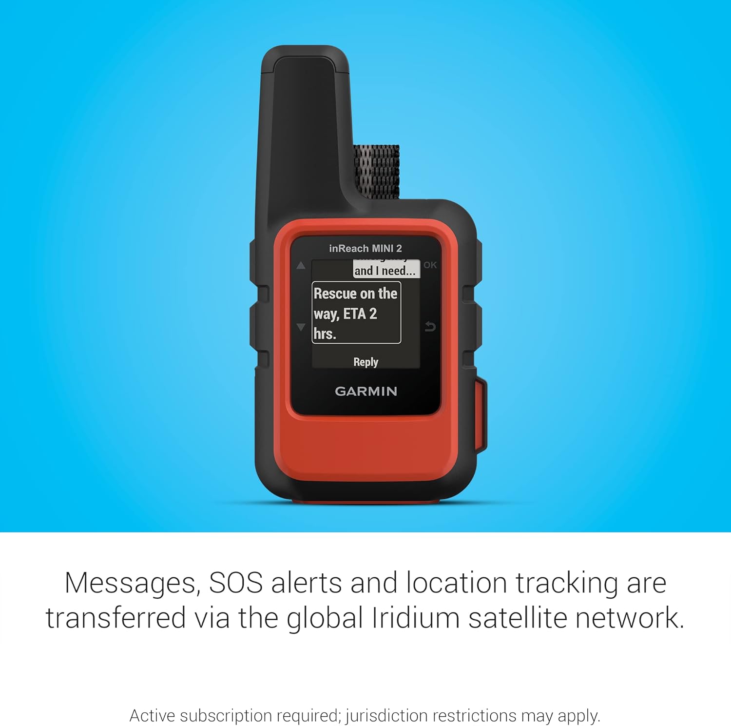 Garmin inReach Mini 2, Lightweight and Compact Satellite Communicator, Hiking Handheld, Orange - 010-02602-00 - Image 9