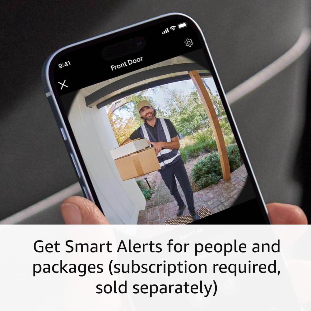 All-new Ring Battery Doorbell, Head-to-Toe Video, Live View with Two-Way Talk, and Motion Detection & Alerts (2024 release), Venetian Bronze - Image 4