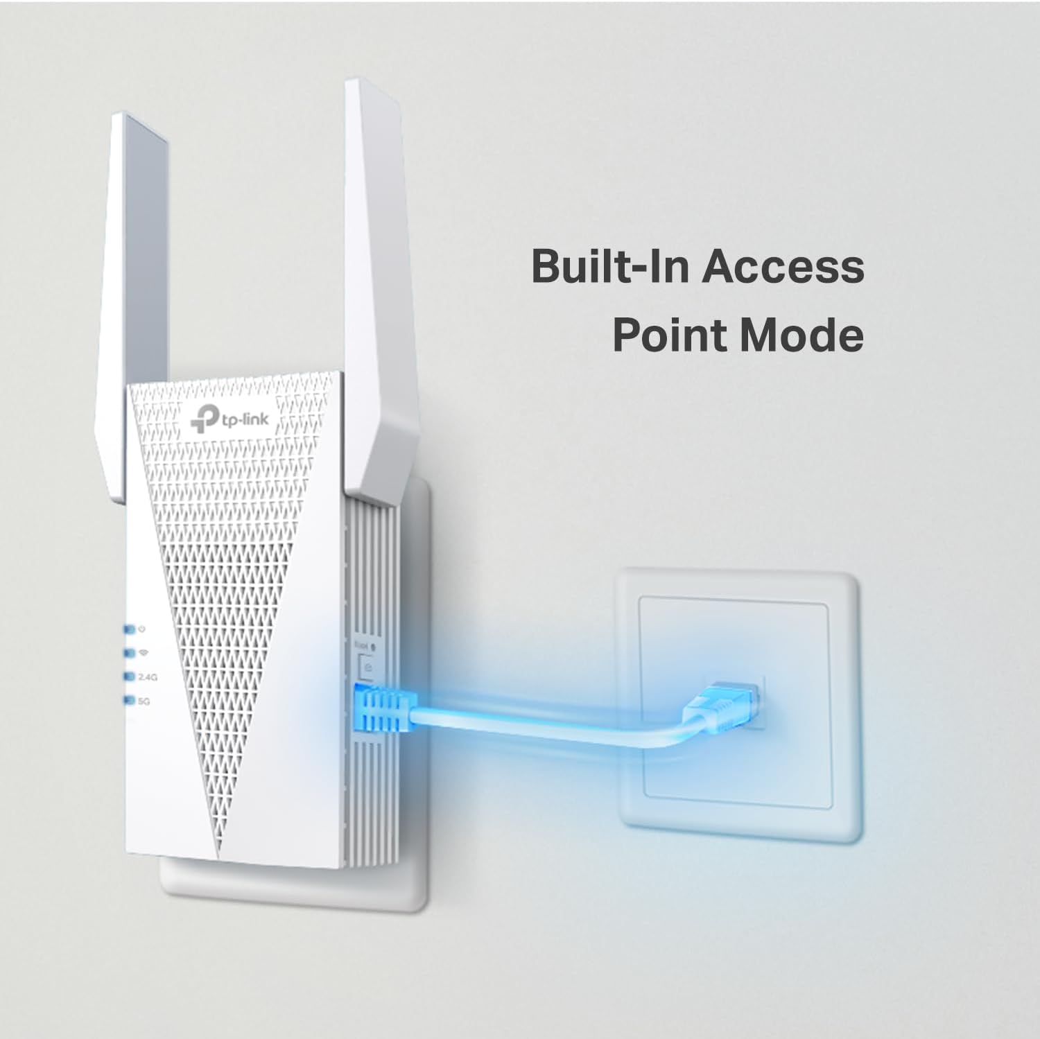 TP-Link AX1800 WiFi 6 Range Extender with Ethernet Port | Internet Signal Booster for Home | Dual-Band Wireless Repeater Amplifier | Access Point Mode | APP Setup | OneMesh Compatible (RE615X) - Image 4