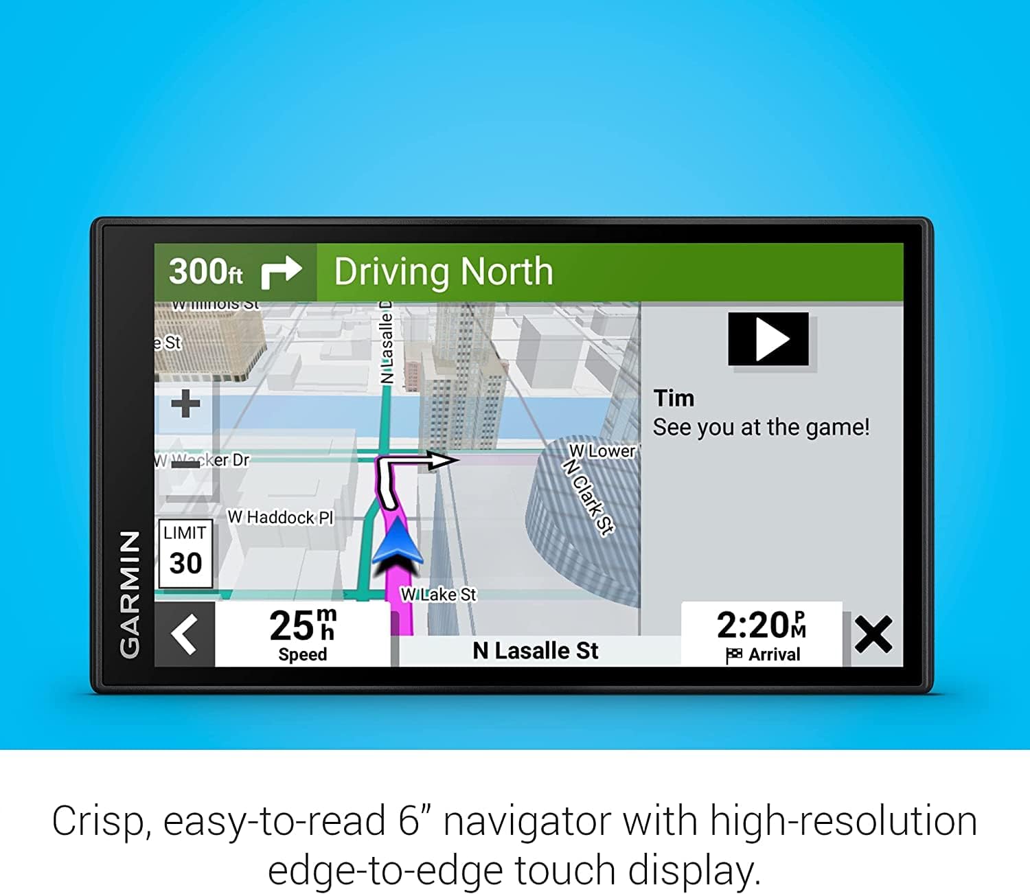 Garmin DriveSmart 66 EX 6-Inch Car GPS Navigator with Advanced Lane Guidance, Real-Time Traffic and Lifetime Map Updates (Black) (Renewed) - Image 3