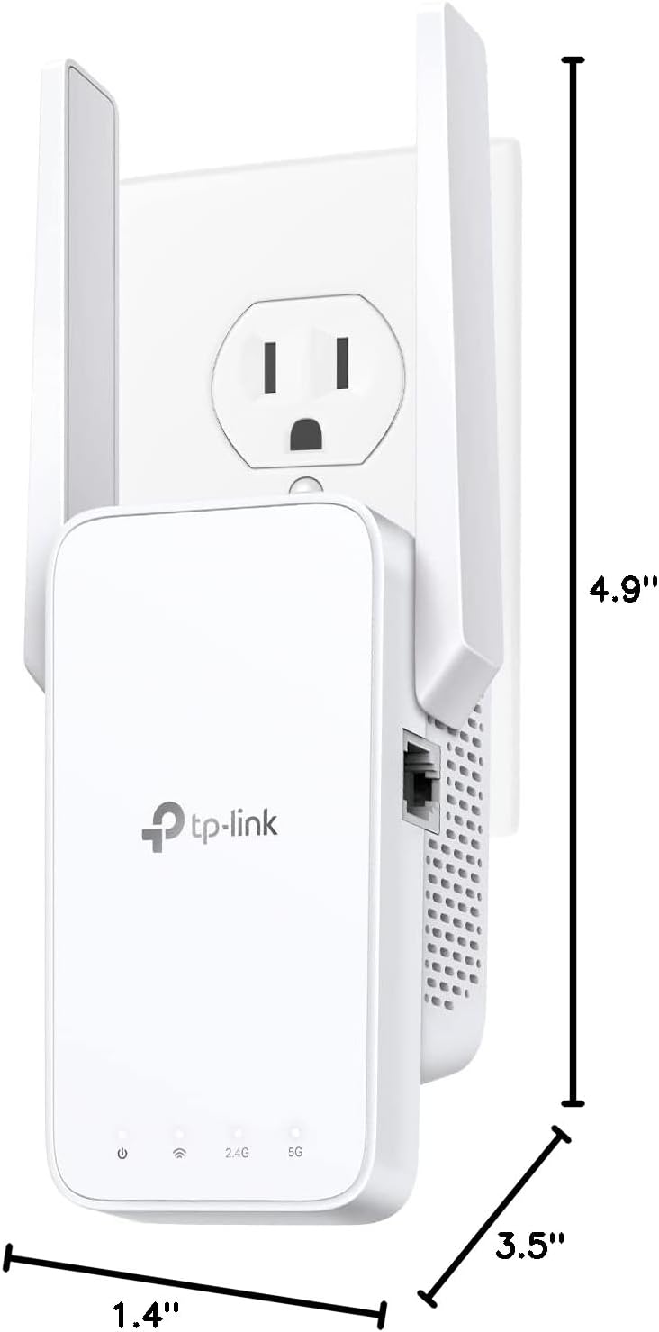 TP-Link AC750 WiFi Extender(RE215), Covers Up to 1500 Sq.ft and 20 Devices, Dual Band Wireless Repeater for Home, Internet Signal Booster with Ethernet Port - Image 8