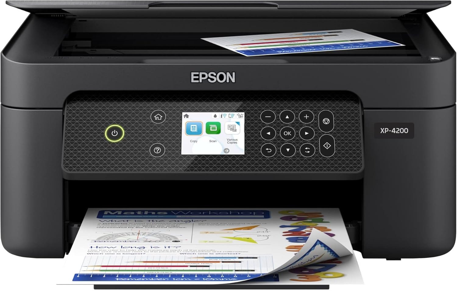 Epson Expression Home XP-4200 Wireless Color All-in-One Printer with Scan, Copy, Automatic 2-Sided Printing, Borderless Photos and 2.4" Color Display,Black - Image 5