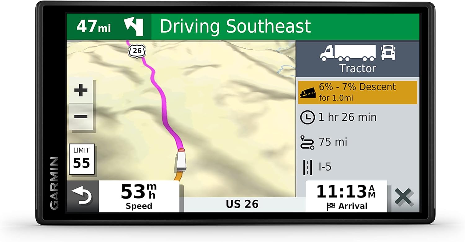 Garmin Dezl OTR500, 5.5-inch GPS Truck Navigator, Custom Truck Routing and Load-to-Dock Guidance, 010-02603-00 - Image 5