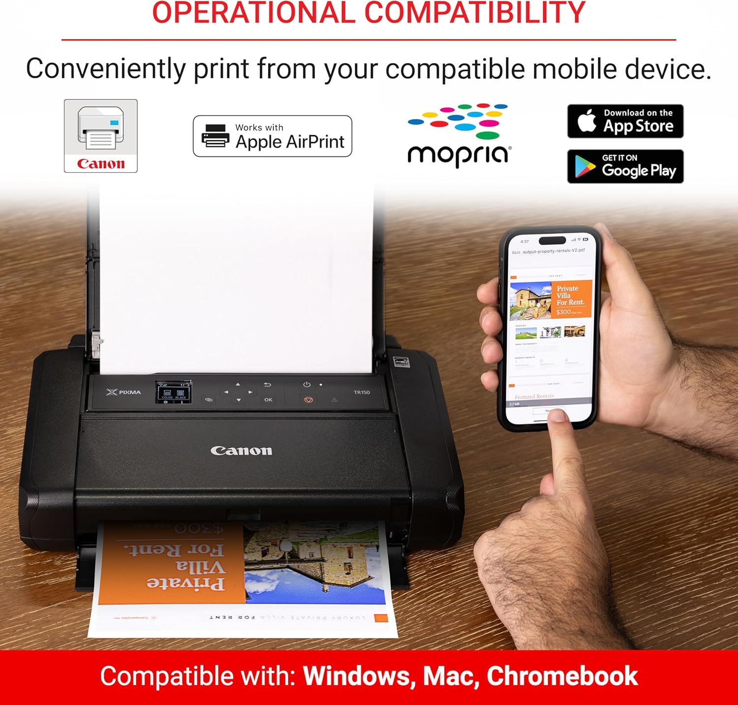 Canon PIXMA TR150 Wireless Portable Printer - Image 6
