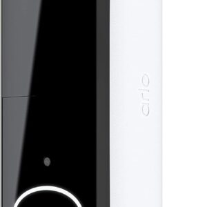 Arlo Video Doorbell 2K | 2nd Gen | Wireless/Wired Option, 2-Way Audio, Night Vision, Head to Toe Video View, Integrated Siren | Live Stream | Real Time Notifications |180 Deg Wide View, White