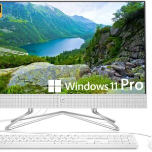 HP Newest All-in-One Desktop Computer, 21.5" FHD Display, Intel Celeron J4025 Processor, 16GB RAM, 512GB SSD, Webcam, HDMI, RJ-45, Wired Keyboard&Mouse, Wi-Fi, Windows 11 Pro