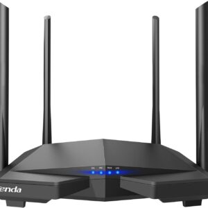 Tenda AC1200 Smart WiFi Router, High Speed Dual Band Wireless Internet Router with Smart APP, 4 x 100 Mbps Fast Ethernet Ports, Supports Guest WiFi, Access Point Mode, IPv6 and Parental Controls(AC6)